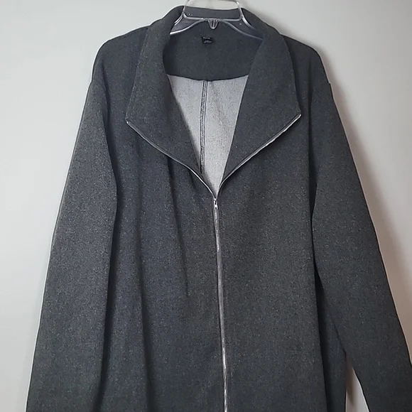 Emery🌹Rose Gray Full Zip-up Jacket 4XL - Picture 5 of 10